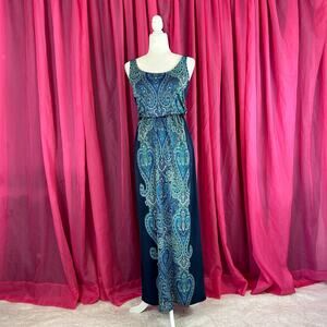 Maurices boho blue maxi dress, XS